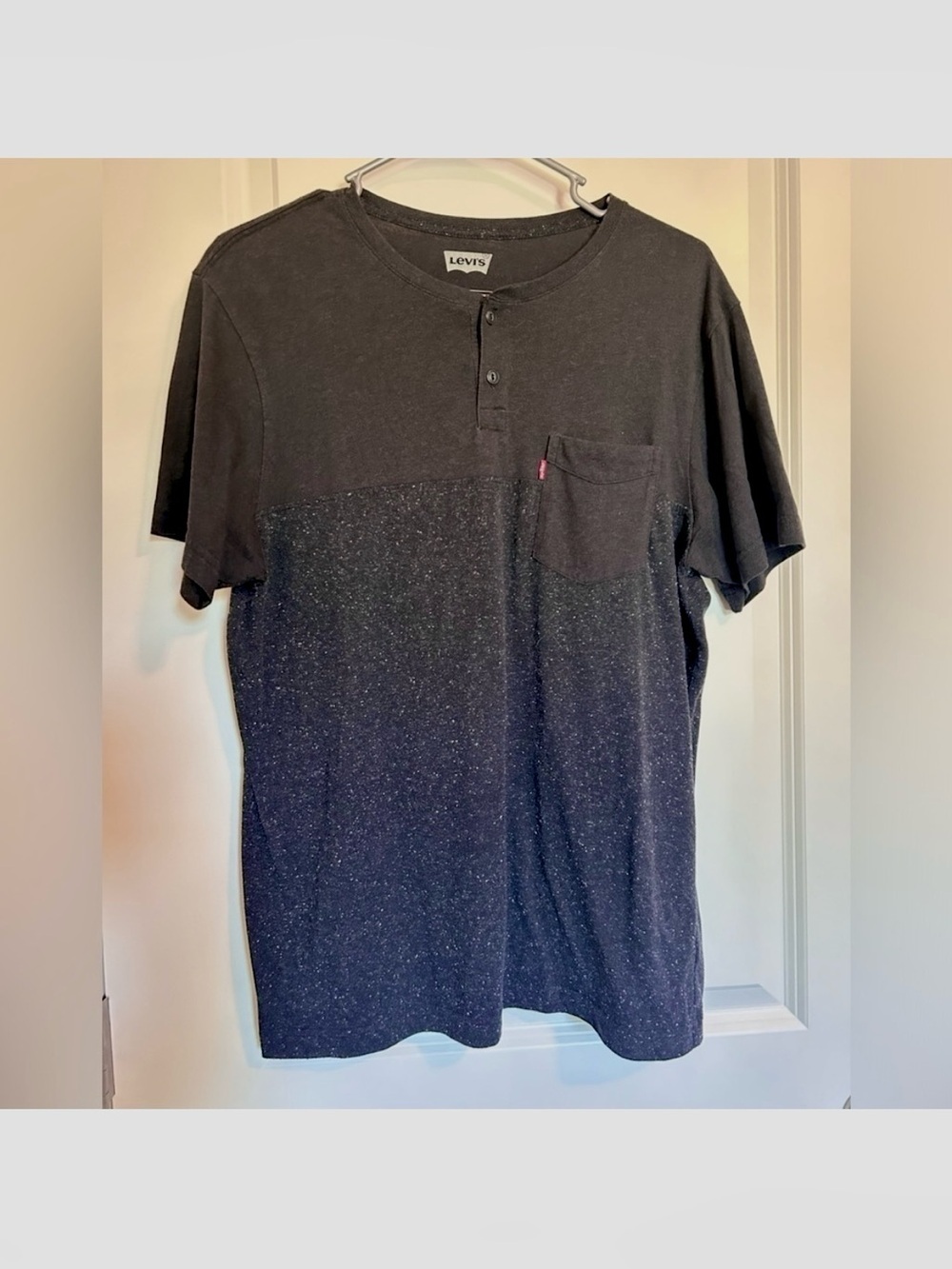 Black levis button down short sleeve shirt